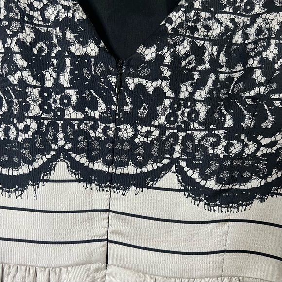 Tibi High Tea Black Lace Print Dress Soft Pink Black - Picture 11 of 11